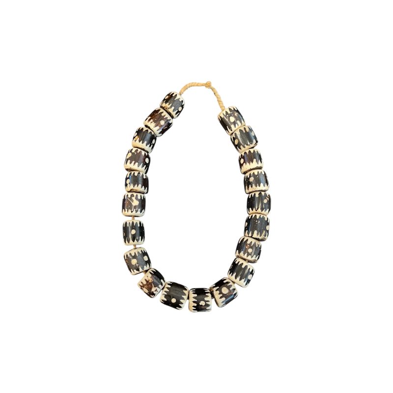 Black & White Bone Beads