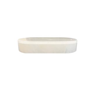 Large Alabaster Oval Box