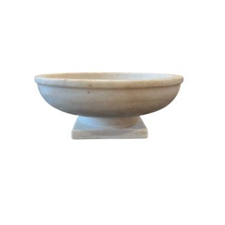 Large Marble Bowl on Stand