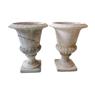 Pair of Concrete Urns