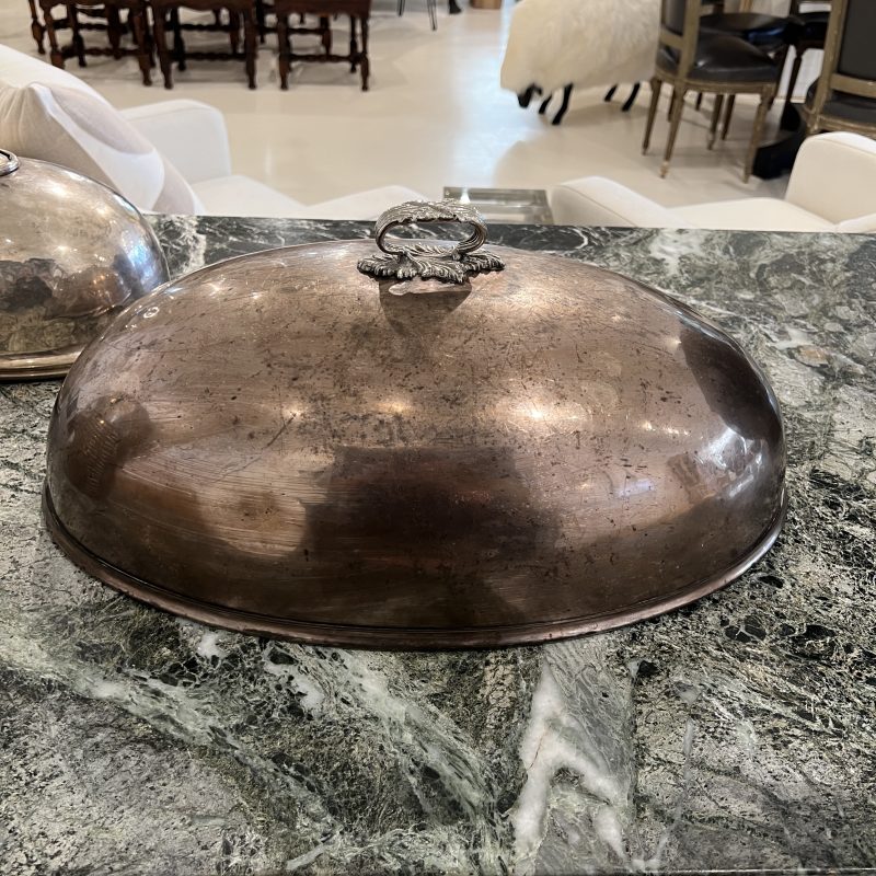 Large Silver Plate Cloche - Image 2