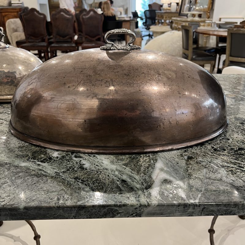 Large Silver Plate Cloche - Image 3
