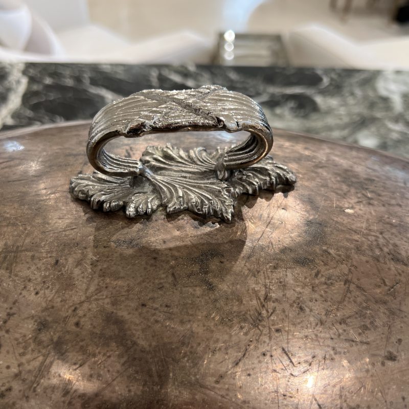Large Silver Plate Cloche - Image 4