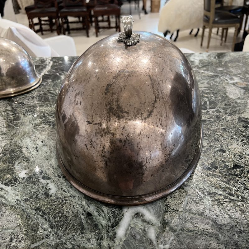Large Silver Plate Cloche - Image 5