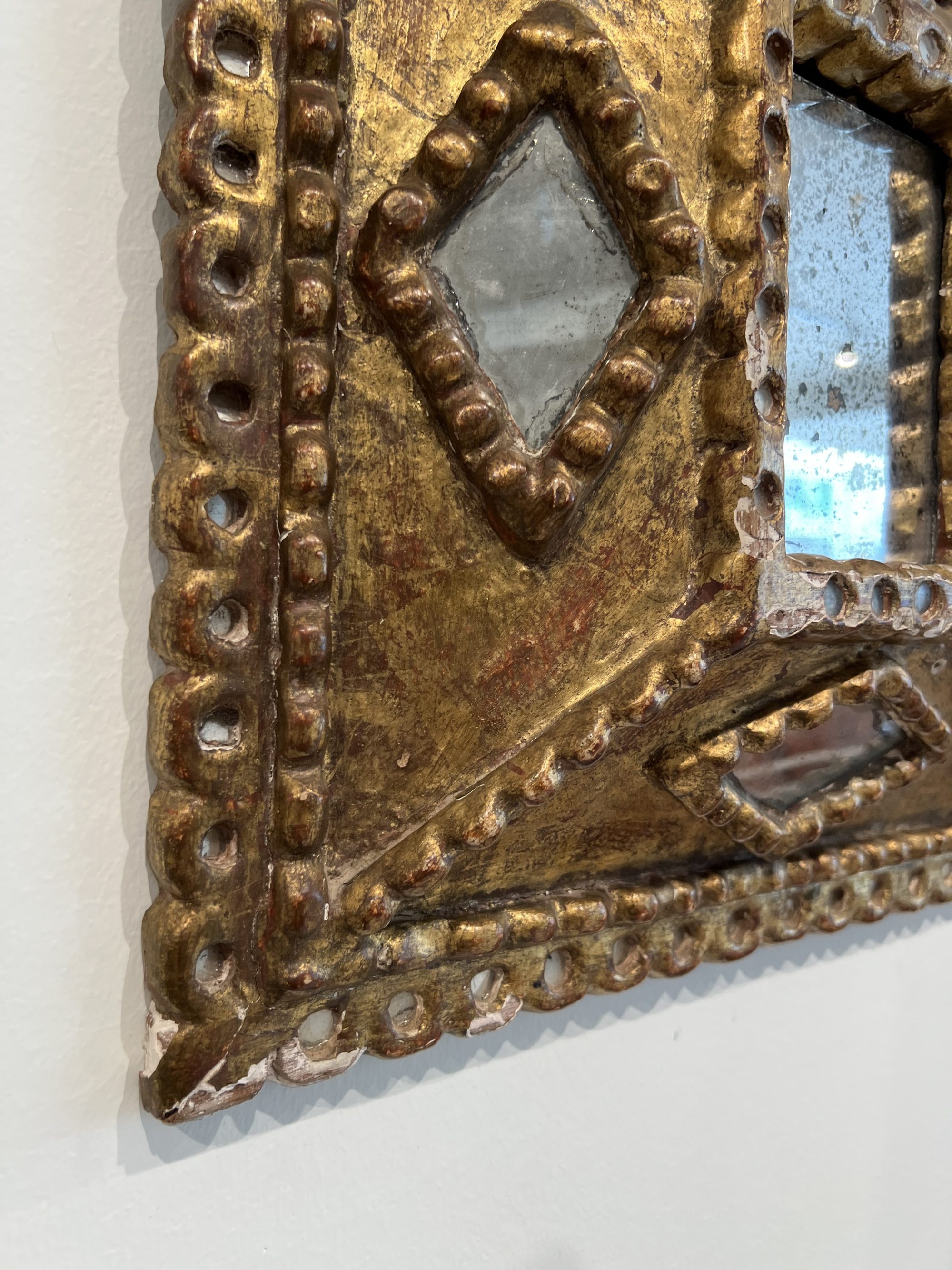 19c Spanish Giltwood Mirror - Image 3