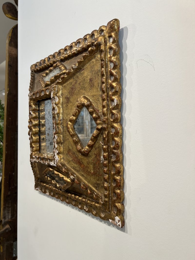 19c Spanish Giltwood Mirror - Image 5