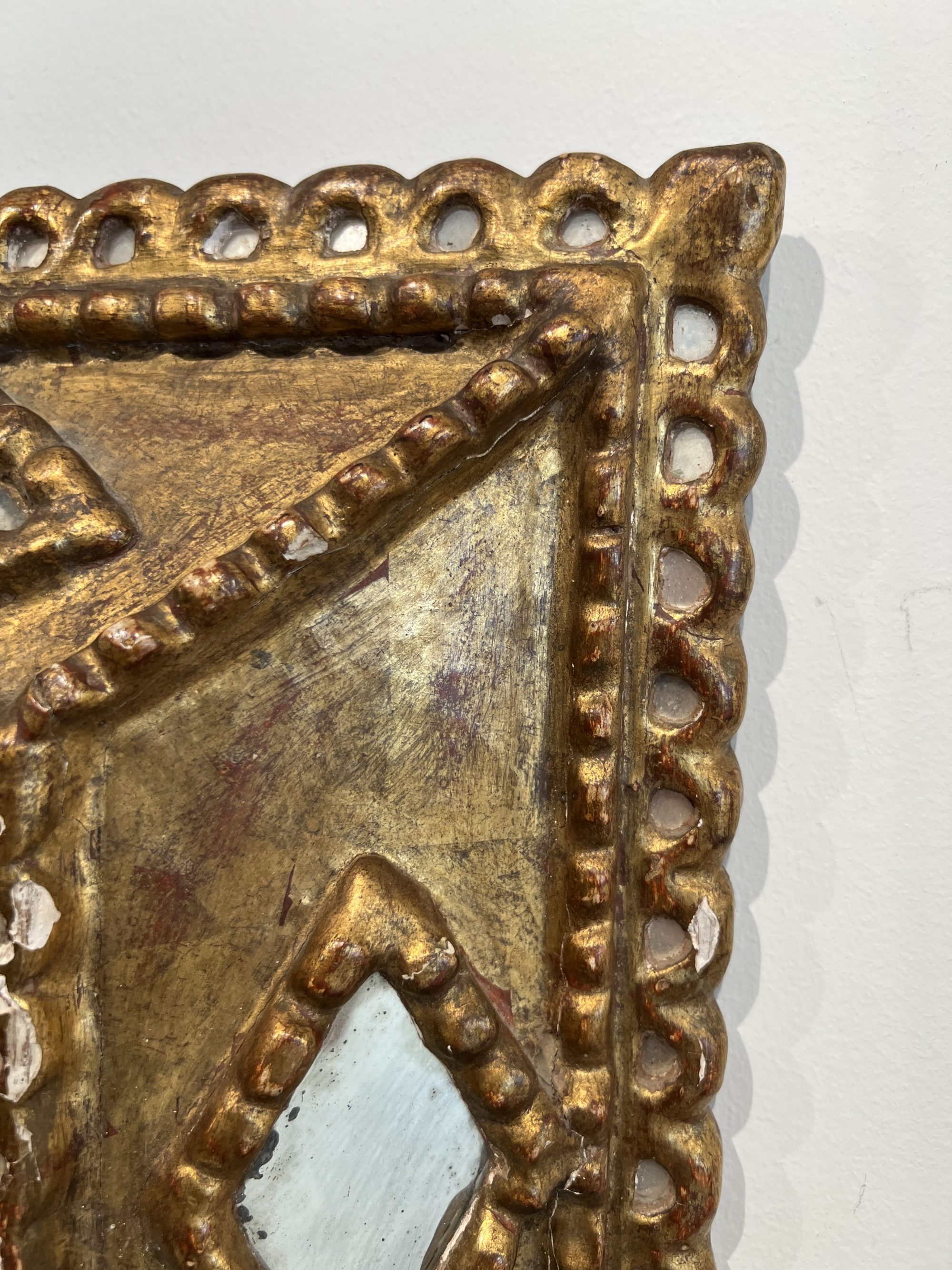 19c Spanish Giltwood Mirror - Image 7