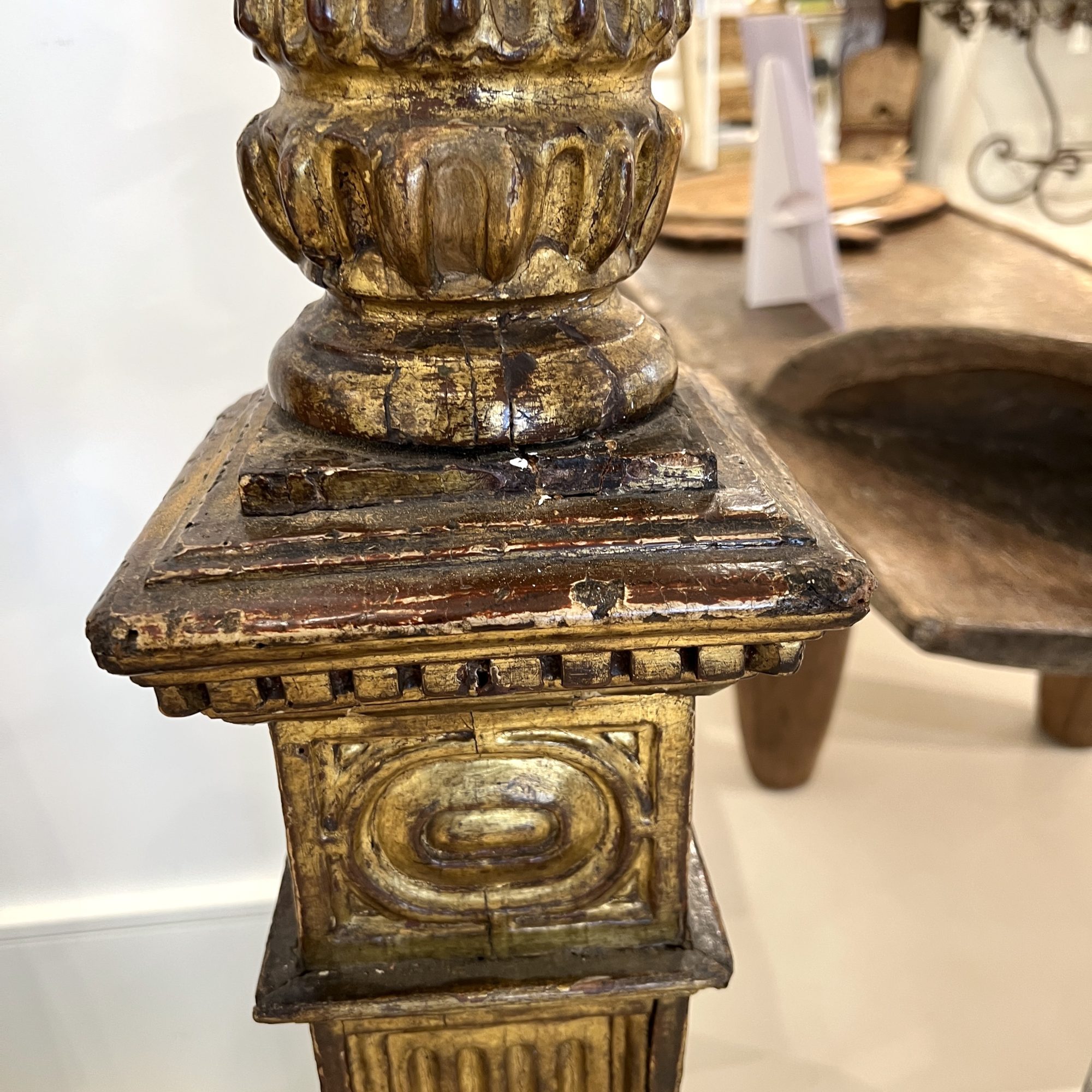 Antique Italian Column Fragment Candlesticks - Image 8