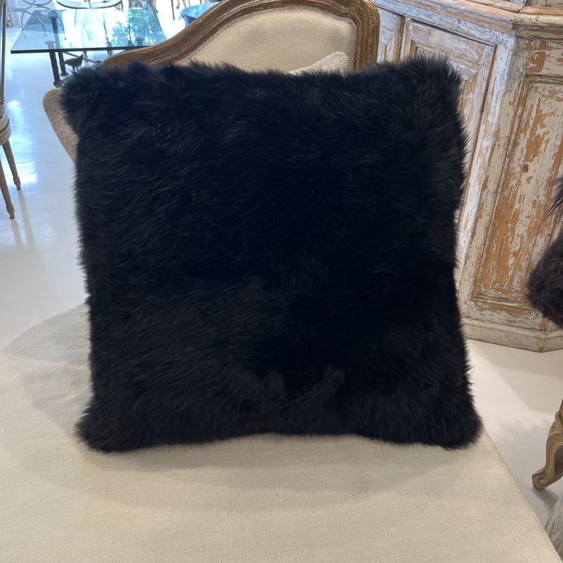 Black Fur Pillow - Image 2