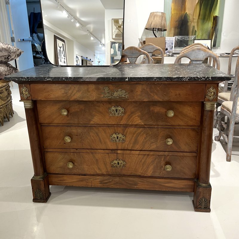 19th Century Empire Marble Top Commode - Image 3