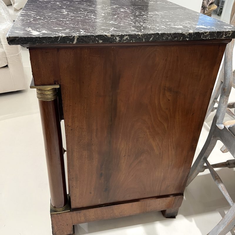 19th Century Empire Marble Top Commode - Image 5