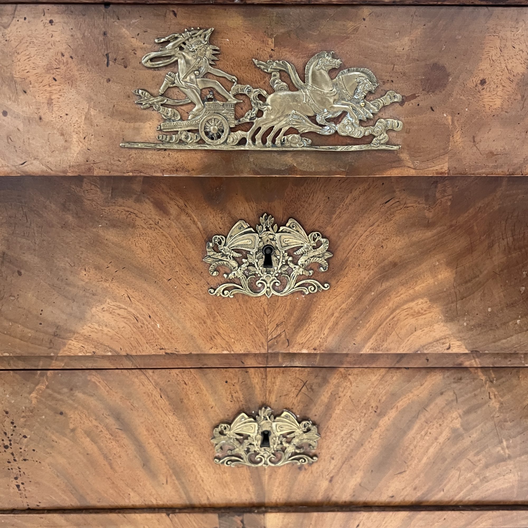 19th Century Empire Marble Top Commode - Image 4