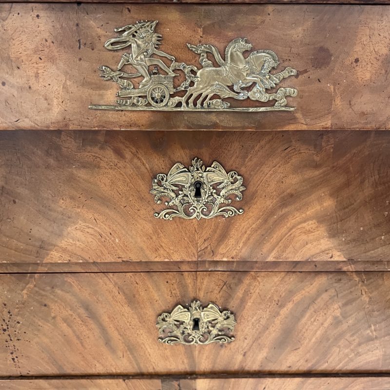 19th Century Empire Marble Top Commode - Image 6