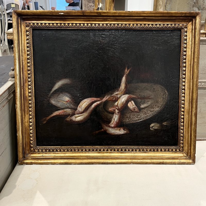 18c Italian Pair of Still Life Antique Paintings by Elena Recco - Image 2