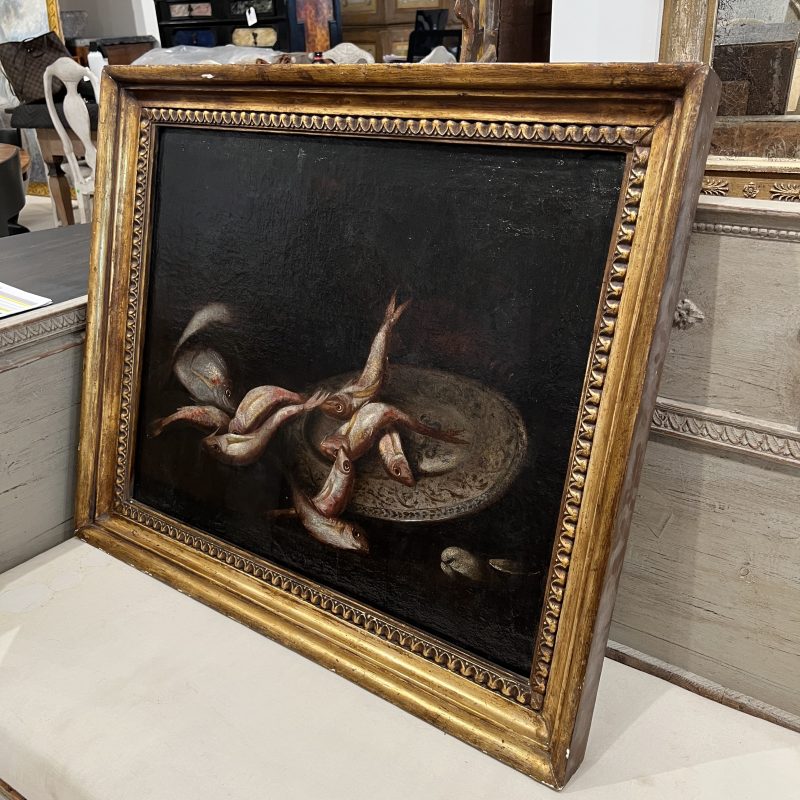 18c Italian Pair of Still Life Antique Paintings by Elena Recco - Image 3