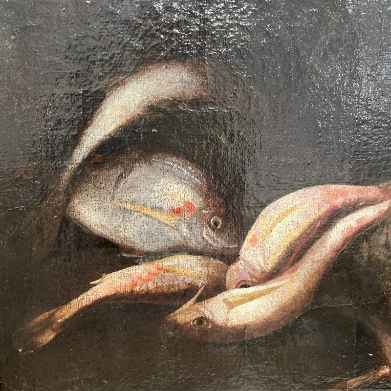 18c Italian Pair of Still Life Antique Paintings by Elena Recco - Image 6