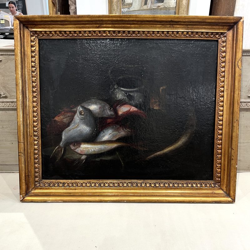 18c Italian Pair of Still Life Antique Paintings by Elena Recco - Image 9