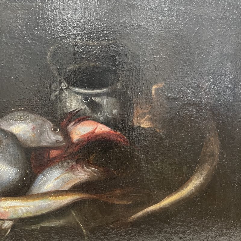 18c Italian Pair of Still Life Antique Paintings by Elena Recco - Image 13