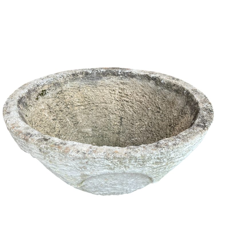 Mid-Century French Pair of Concrete Jardinieres - Image 5