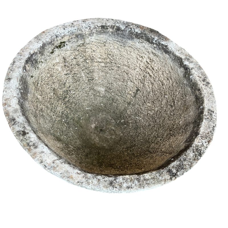 Mid-Century French Pair of Concrete Jardinieres - Image 6