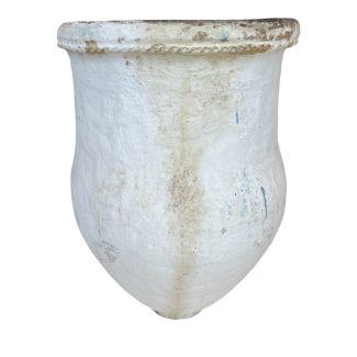 19th Century Spanish Tall White Antique Jardiniere