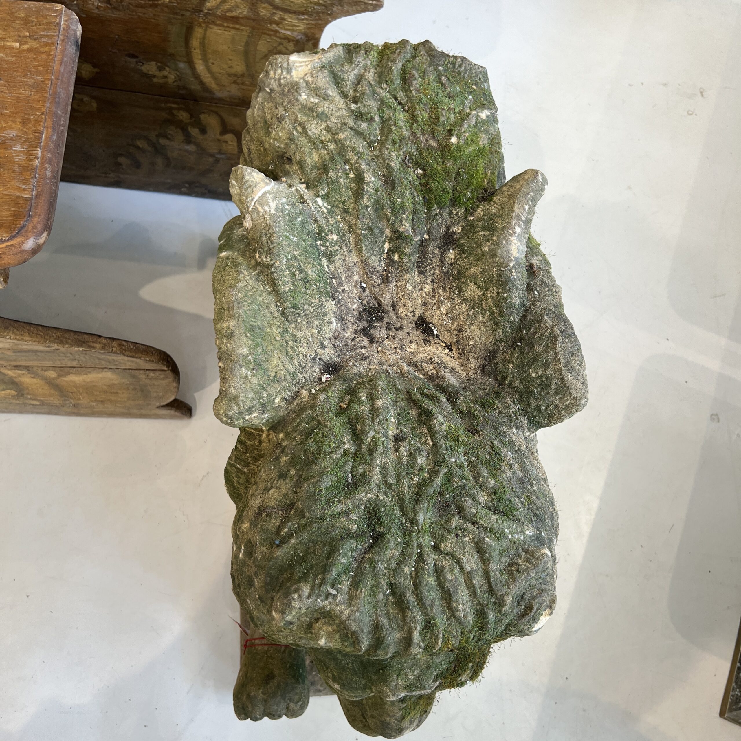 Antique French Double-Faced Winged Lion in Stone - Image 7