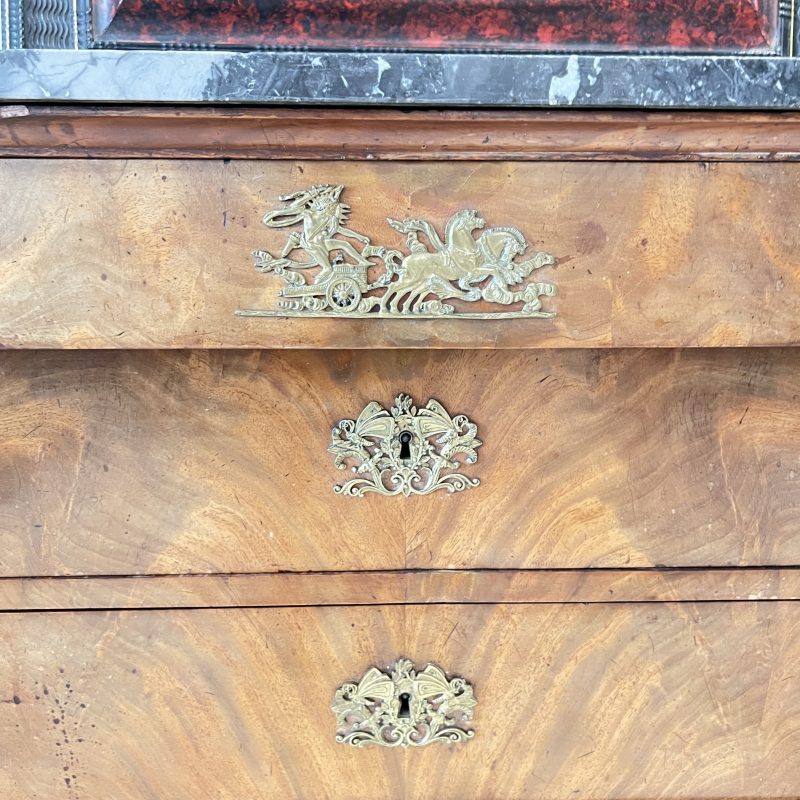 19th Century Empire Marble Top Commode - Image 9