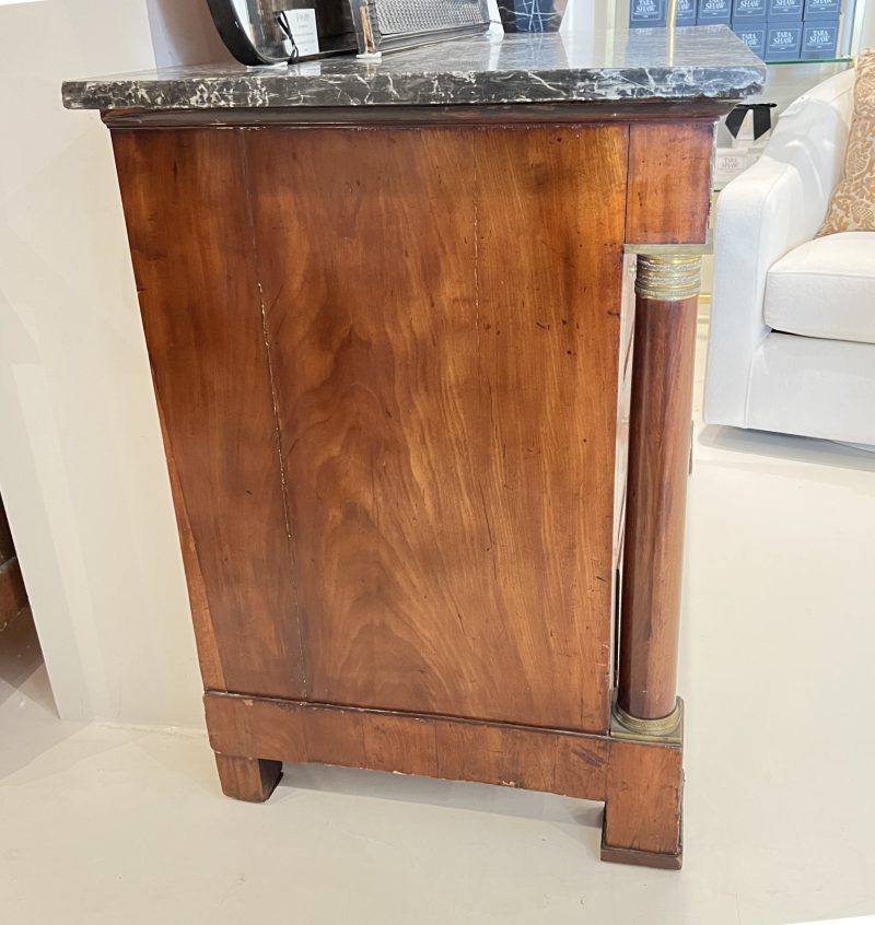 19th Century Empire Marble Top Commode - Image 11