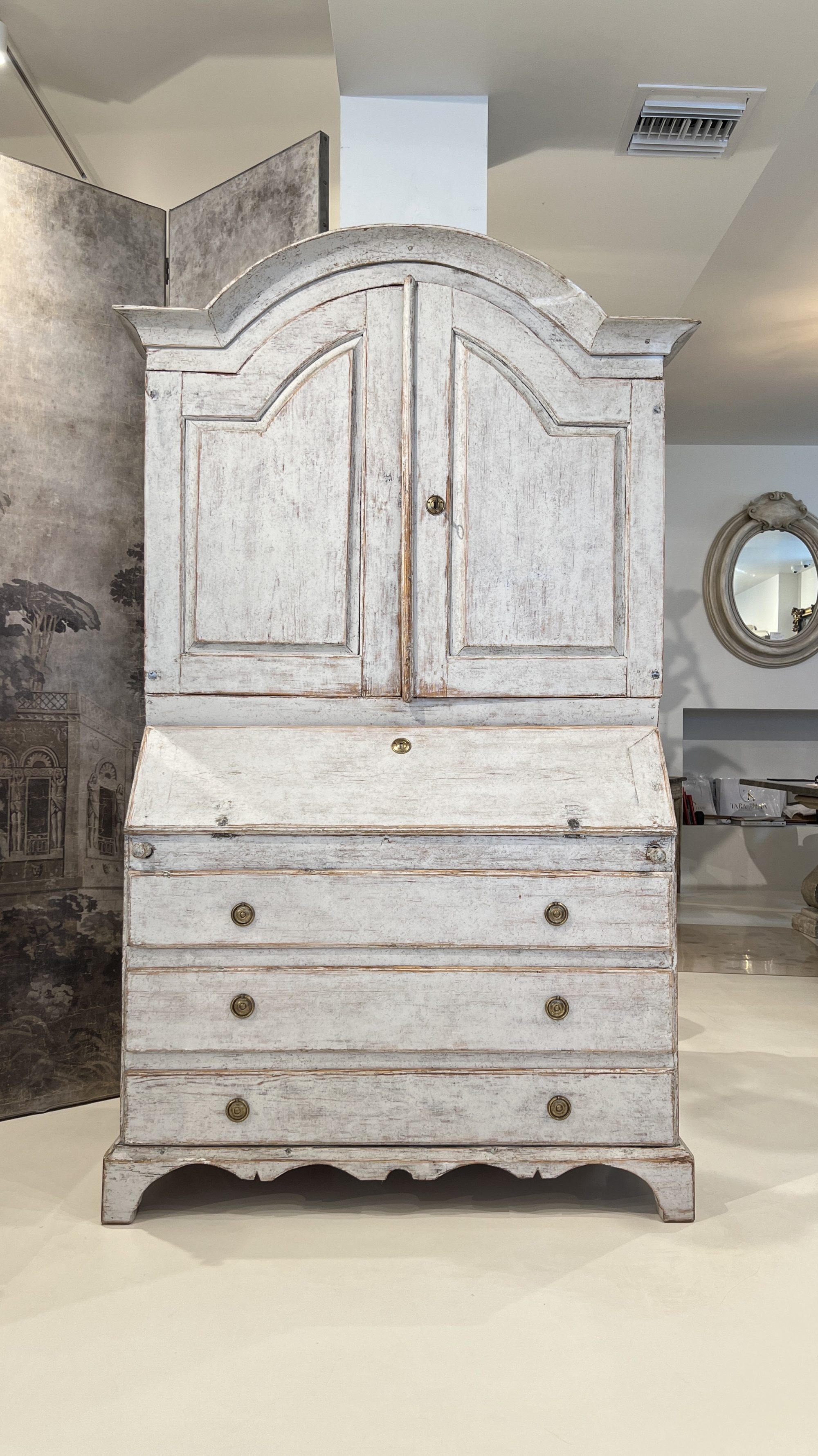 19th Century Swedish Gustavian Tall Case Antique Secretaire - Image 6
