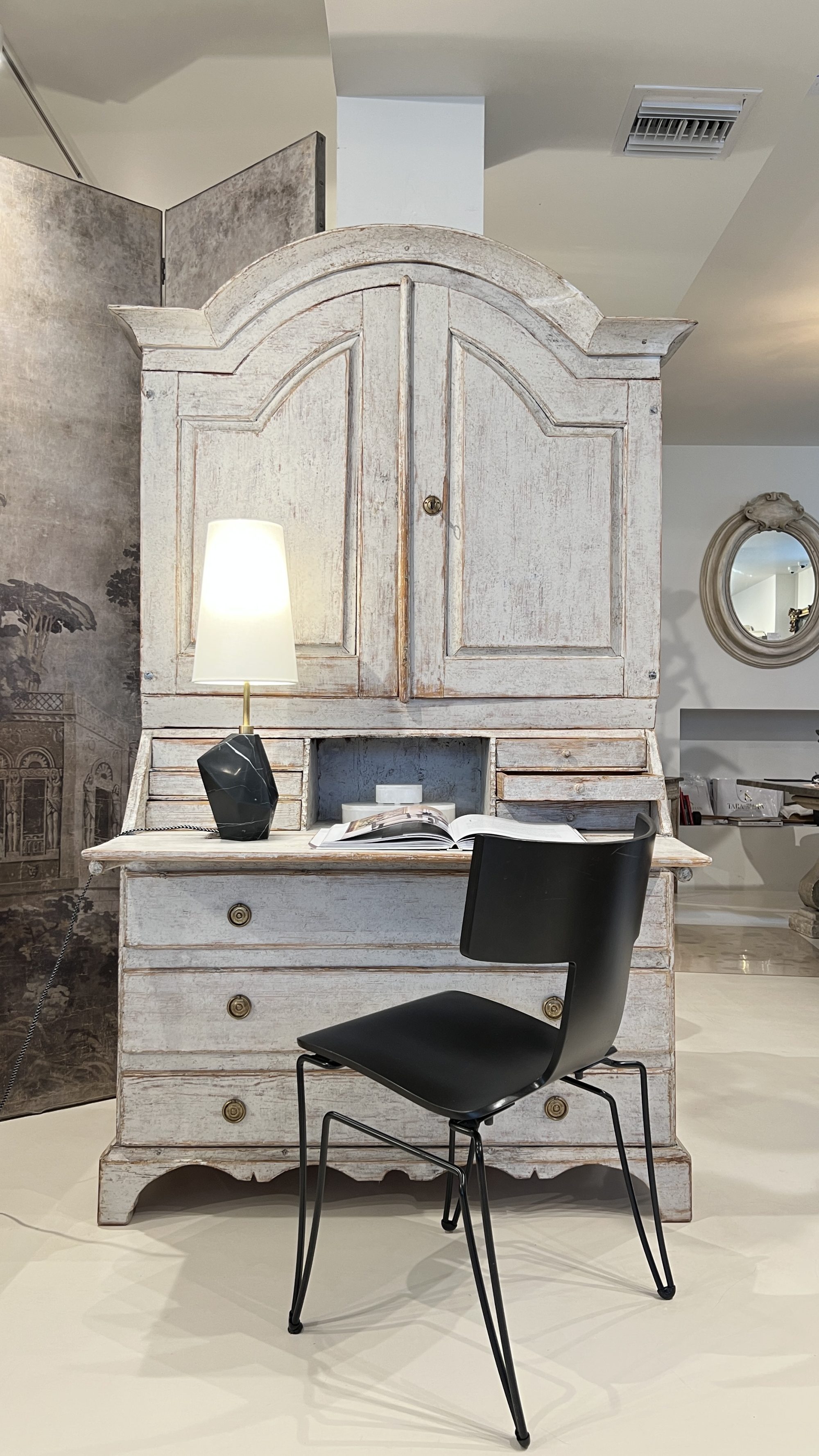 19th Century Swedish Gustavian Tall Case Antique Secretaire - Image 9