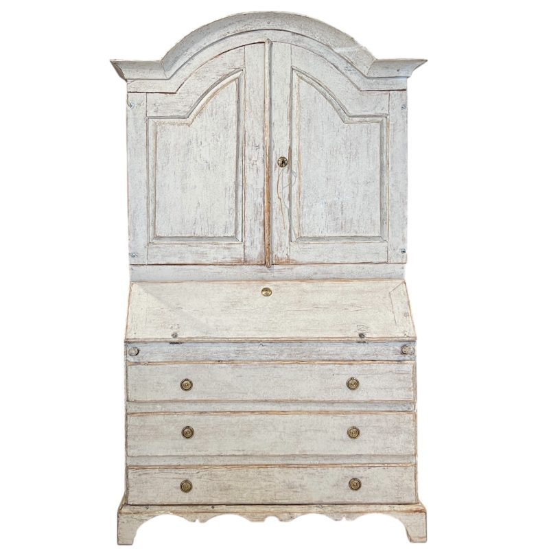 19th Century Swedish Gustavian Tall Case Antique Secretaire - Image 2