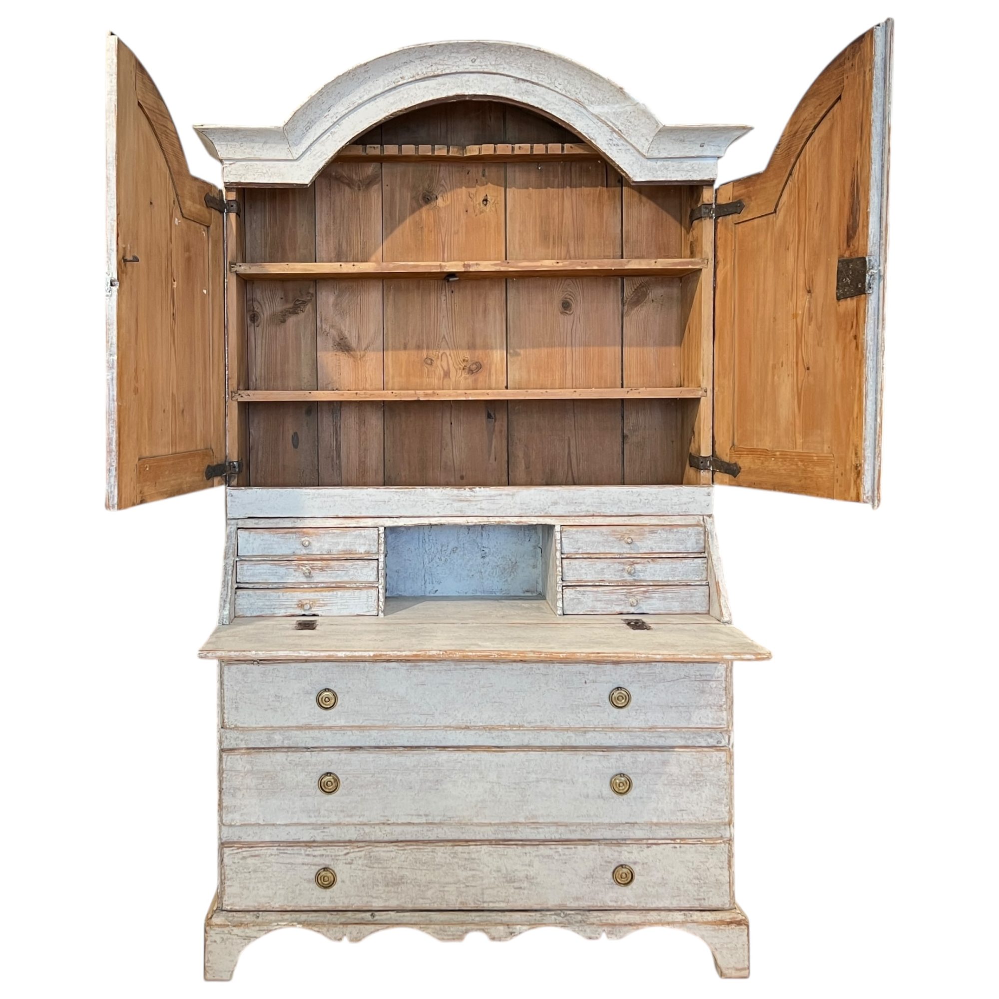 19th Century Swedish Gustavian Tall Case Antique Secretaire - Image 3