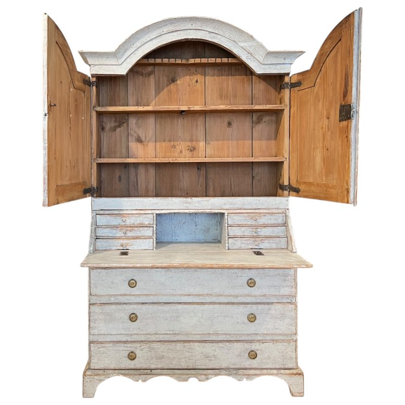 19th Century Swedish Gustavian Tall Case Antique Secretaire - Image 3