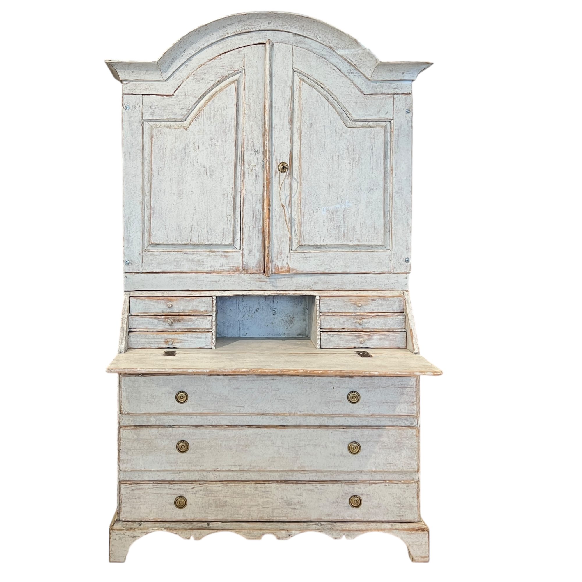 19th Century Swedish Gustavian Tall Case Antique Secretaire