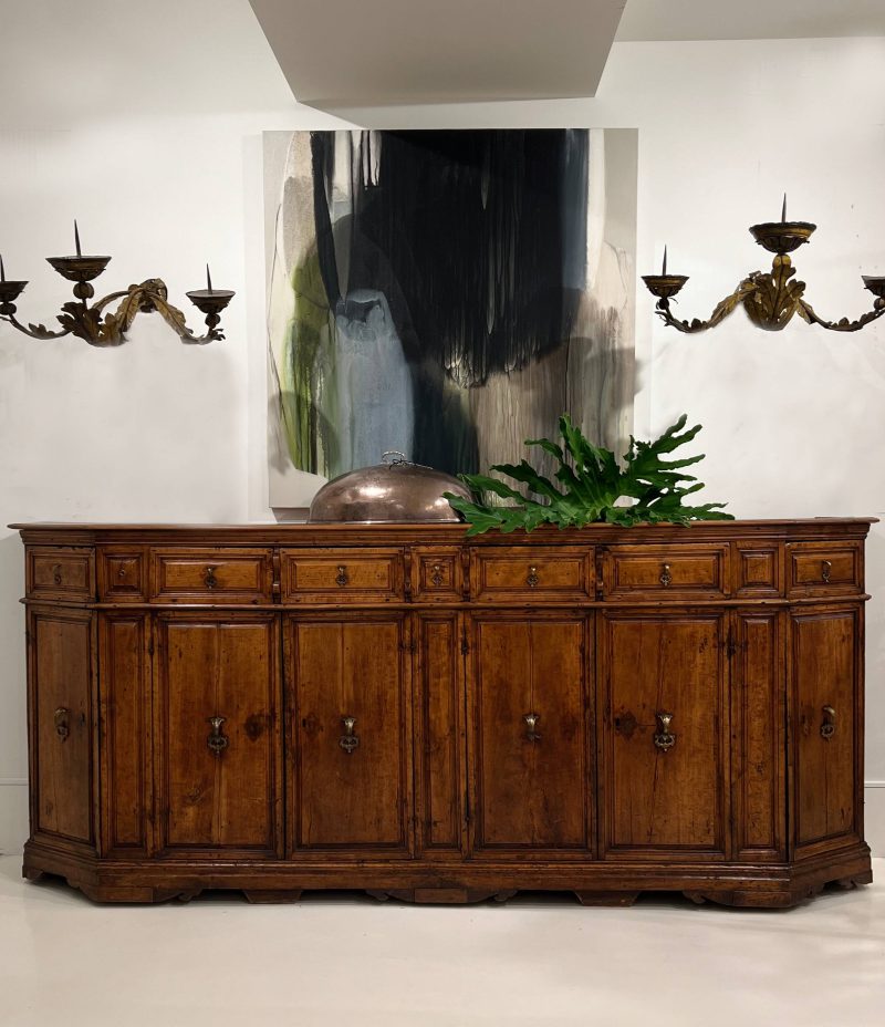 17th Century Italian Antique Walnut Buffet - Image 5