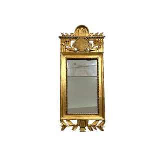 18th Century Swedish Gustavian Neoclassical Gilded Antique Mirror