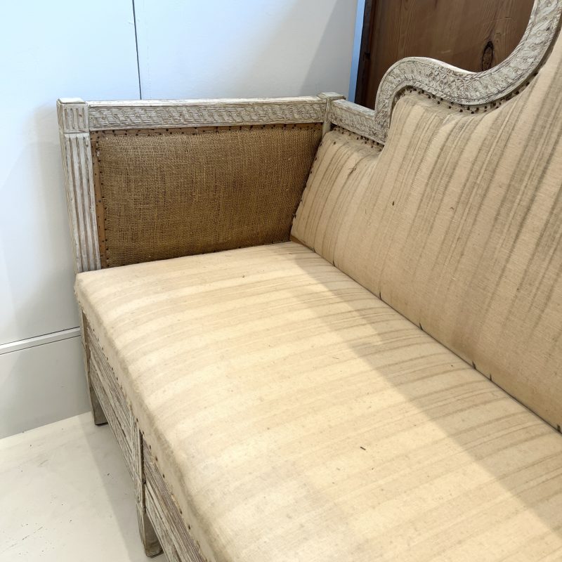19th Century Swedish Neoclassical Antique Bench - Image 12