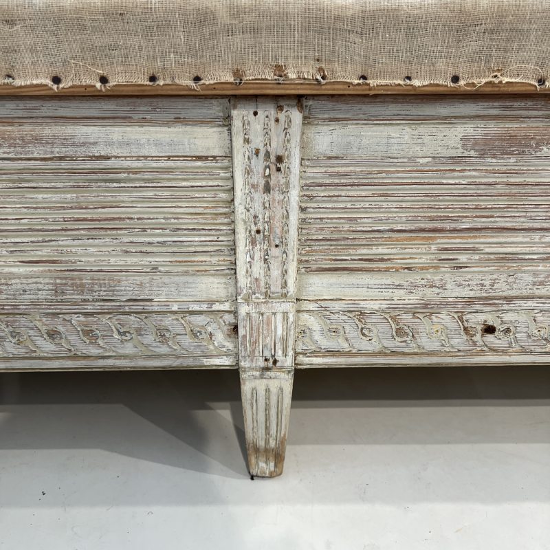 19th Century Swedish Neoclassical Antique Bench - Image 15