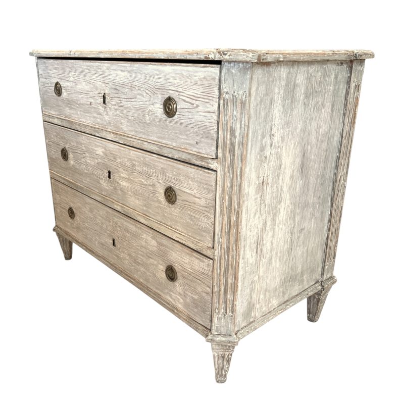 18th Century Swedish Gustavian Antique Painted Chest - Image 3