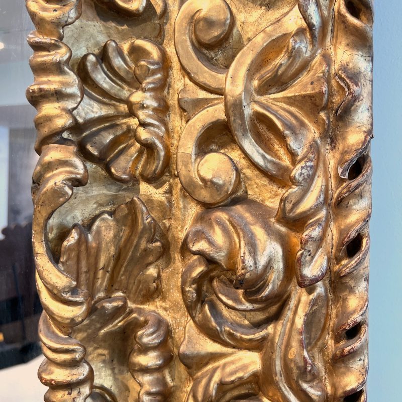 18th Century Spanish Rare Antique Louis XIV/XV Gilded Mirror - Image 3