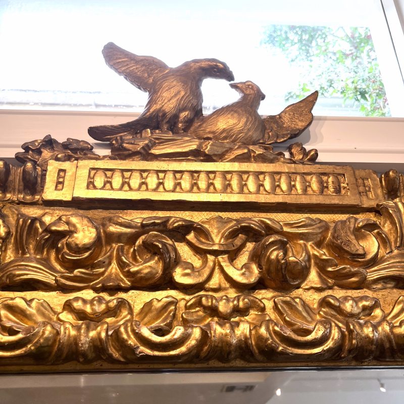 18th Century Spanish Rare Antique Louis XIV/XV Gilded Mirror - Image 4