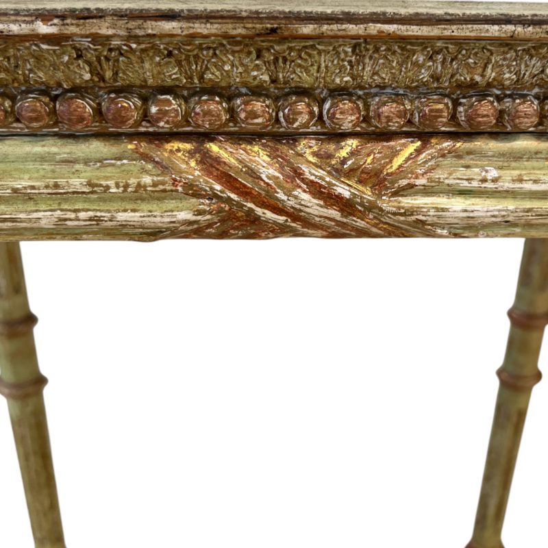 19 Swedish Gustavian Egyptian-style Antique Gilded Console Table with Marble Top - Attributed to Jonas Frisk - Image 6