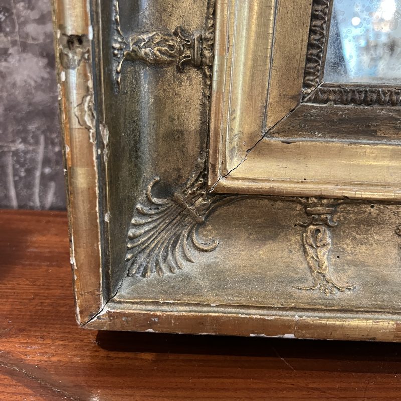19th Century French Empire Gilded Antique Mirror - Medium - Image 3