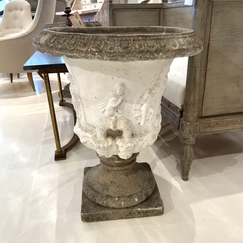 Antique Swedish Pr of Jardinieres - after the Borghese Vase - Image 11
