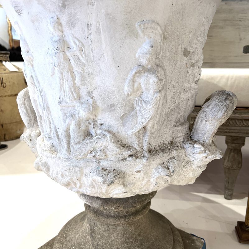 Antique Swedish Pr of Jardinieres - after the Borghese Vase - Image 14