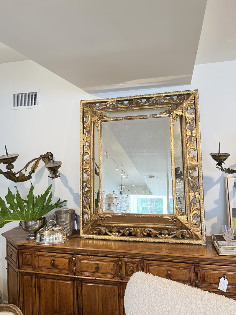 19th Century Louis XVI Gilded Antique Mirror - Image 2