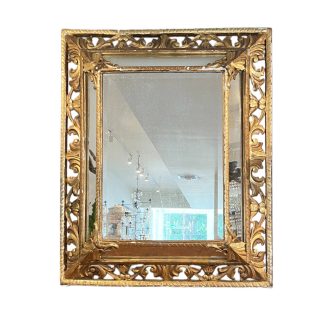 19th Century Louis XVI Gilded Antique Mirror