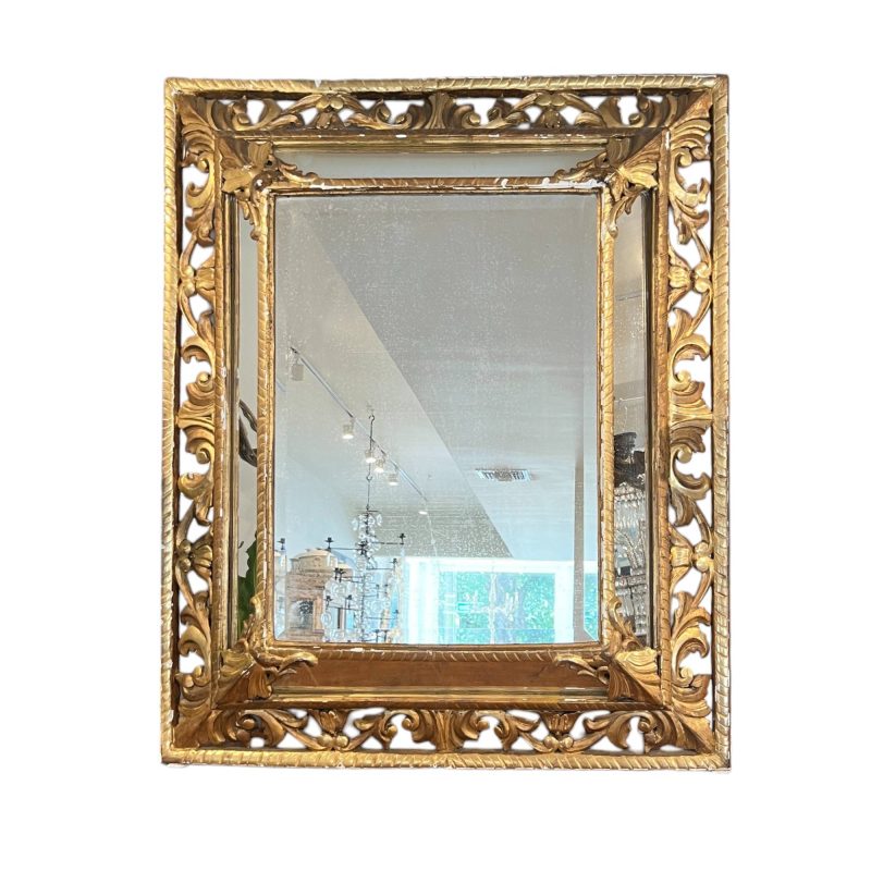 19th Century Louis XVI Gilded Antique Mirror