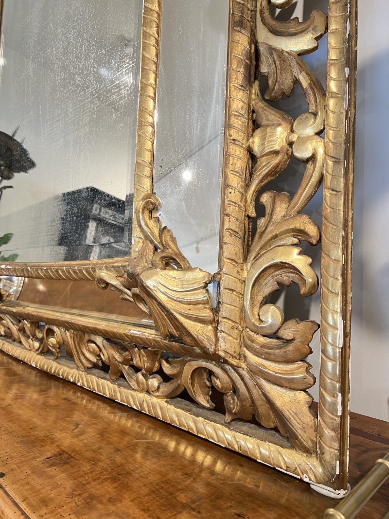 19th Century Louis XVI Gilded Antique Mirror - Image 5