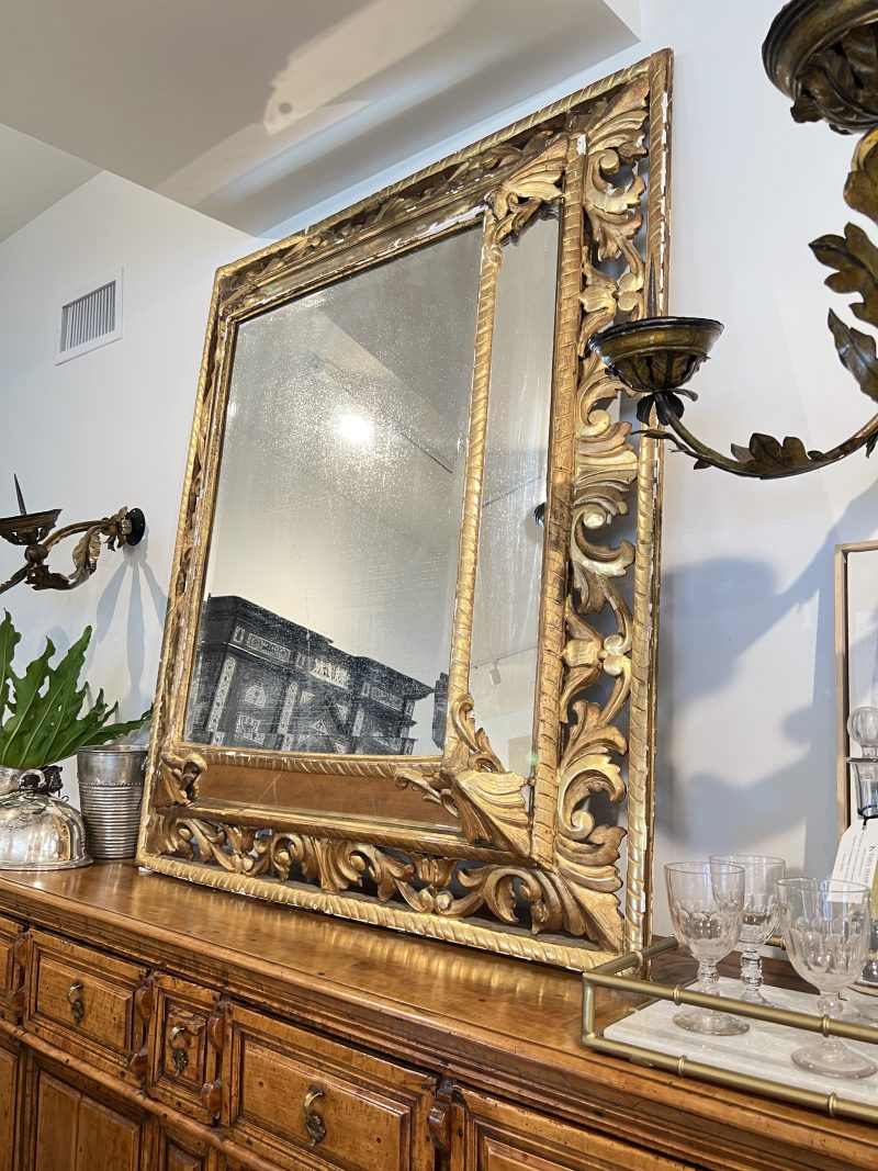 19th Century Louis XVI Gilded Antique Mirror - Image 3